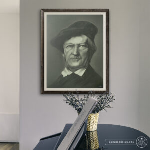 Richard Wagner Charcoal Portrait Giclée Fine Art Print