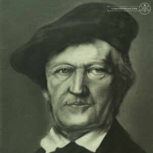 Richard Wagner Charcoal Portrait Giclée Fine Art Print