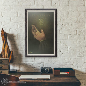 Lux Ferre Lucifer Sigil Oil Painting