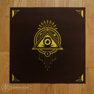 Tarot Tabecloth Altar Cloth Personalized Custom Astologic Zodiac Sign The Hermit Black Tarot Tabecloth Altar Cloth Personalized Custom Astologic Zodiac Sign The Hermit Black