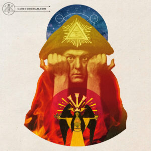 Aleister Crowley, Digital Collage, Fine Art Print, Limited Edition, Thelema