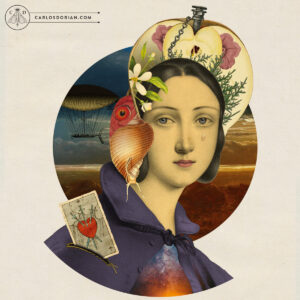 Desamour Digital Collage, Fine Art Print, Limited Edition, Gothic Victorian