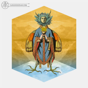 Drolerie Digital Collage, Fine Art Print, Limited Edition, Medieval Fantasy Magic