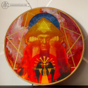 Aleister Crowley, Thelema, Golden Dawn, Astrum Argentum, Collage on vinyl record