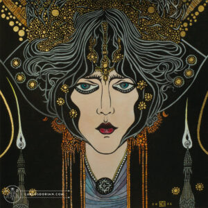 Fëanor Curufinwë Ink Drawing Watercolor